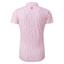 FootJoy Ladies Floral Print Lisle Golf Polo Shirt - White/Hot Pink
