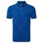 FootJoy Raker Print Lisle Golf Polo - Deep Blue - thumbnail image 1