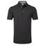 FootJoy Stretch Lisle Dot Print Golf Polo - Black - thumbnail image 1