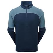 FootJoy ThermoSeries Jacquard Golf Midlayer - Navy/Slate