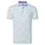 FootJoy Thistle Print Lisle Golf Polo - Mist - thumbnail image 1