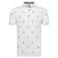 FootJoy Thistle Print Lisle Golf Polo - White - thumbnail image 1