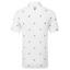 FootJoy Thistle Print Lisle Golf Polo - White - thumbnail image 2