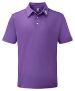FootJoy Stretch Solid Pique Shirt - Purple