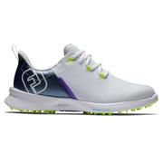 Footjoy Fuel Sport Ladies Golf Shoe - White/Navy/Green