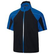 Galvin Green Argo Short Sleeve C-Knit Jacket - Kings Blue/Black/White