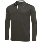 Galvin Green Marc Ventil8 Long Sleeve Golf Shirt - Beluga/Snow