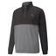 Puma Gamer Colourblock 1/4 Zip Golf Sweater - Black - thumbnail image 1
