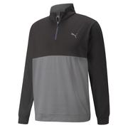 Puma Gamer Colourblock 1/4 Zip Golf Sweater - Black