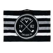 Callaway Golf Cart Towel 16x24 - Black/White/Charcoal