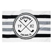 Callaway Golf Cart Towel 30x20 - White/Black/Charcoal