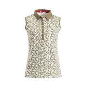 Next product: Green Lamb Freda Sleeveless Printed Golf Polo Shirt - Khaki 