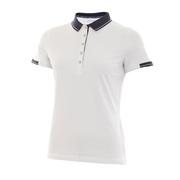 Next product: Green Lamb Paige Jersey Knit Golf Polo Shirt - White/Navy