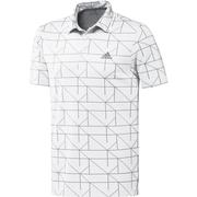 adidas Lines Jaquard Golf Polo Shirt - White