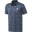 adidas Lines Jaquard Golf Polo Shirt - Navy - thumbnail image 1