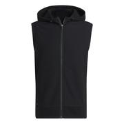 adidas Hoodie Golf Vest Mens - Black
