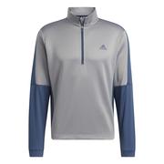 adidas Colourblock 1/4 Zip Golf Sweater - Grey