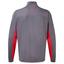 FootJoy HydroKnit 1/2 Zip Waterproof Golf Jacket - Charcoal/Red - thumbnail image 2