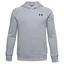 Under Armour Junior Rival Cotton Hoodie - Grey - thumbnail image 1