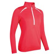 Next product: Sunderland Ladies Arosa Zip Neck Thermal Golf Midlayer - Tropics Pink