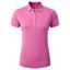 FootJoy Ladies Heather Self-Collar Lisle Golf Polo Shirt - Hot Pink - thumbnail image 1
