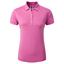 FootJoy Ladies Heather Self-Collar Lisle Golf Polo Shirt - Hot Pink - thumbnail image 1