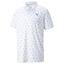 Puma MATTR Spring Golf Polo - White/Blue - thumbnail image 1