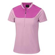 Galvin Green Marlene Ventil8 Half Zip Golf Polo Shirt - Heather/Dahlia