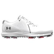 Under Armour Charged Draw RST Wide E Golf Shoes - White/Black 