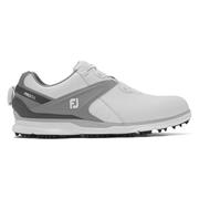 FootJoy Mens Pro SL BOA 2020 Golf Shoe - White/Grey