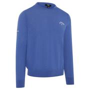 Callaway Crew Neck Merino Mix Golf Sweater - Magnetic Blue