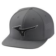 Mizuno Tour Flat Snapback Golf Cap - Charcoal