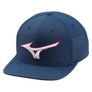 Mizuno Tour Flat Snapback Golf Cap - Navy