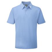 FootJoy Pique SS Shirt - Athletic Light Blue