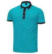 Monte Ventil8 Mens Golf Shirt - Bluebird/Black main