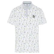 Original Penguin Pete N The Course Print Golf Polo - Bright White