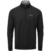 Oscar Jacobson Trent Tour Mid Layer Golf Sweater - Black
