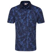 Ping Orlando Golf Polo Shirt - Navy/Bright Cobalt