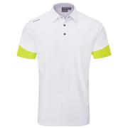 Ping Ty Golf Polo Shirt - White/Lime