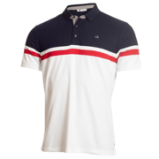 Calvin Klein Pendant Golf Polo - White/Navy