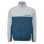 Oscar Jacobson Phoenix Half Zip Golf Jacket - Teal