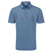 Ping Arizona Cactus Print Golf Polo Shirt - Coronet Blue