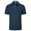 Ping Gold Putter Printed Golf Polo Shirt - Navy - thumbnail image 1