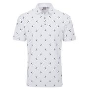 Next product: Ping Gold Putter Printed Golf Polo Shirt - White/Navy