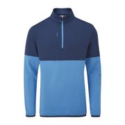 Ping Nexus Half Zip Golf Midlayer Fleece - Oxford Blue/Aquarius