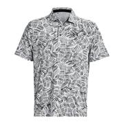 Under Armour Playoff 3.0 Printed Golf Polo Shirt - White
