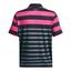 Under Armour Playoff 3.0 Stripe Golf Polo Shirt - Black/Pink - thumbnail image 2
