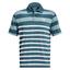 Under Armour Playoff 3.0 Stripe Golf Polo Shirt - Static Blue - thumbnail image 1