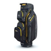 PowaKaddy Dri Tech Golf Cart Bag 2024 - Black/Gun Metal/Yellow