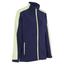 ProQuip Ladies Paige Waterproof Golf Jacket - Navy/Lime - thumbnail image 1